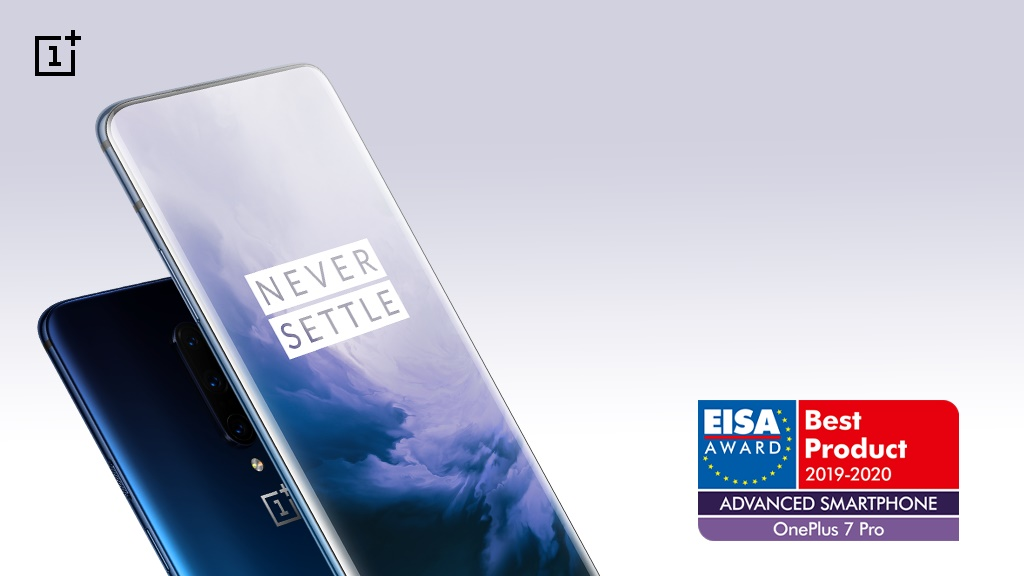 Teléfono OnePlus 7 Pro, con diseño elegante y premio EISA.