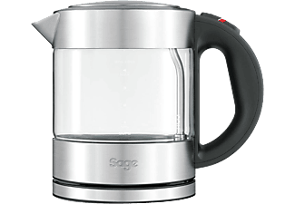 SAGE the Compact Kettle Pure – Wasserkocher (1 l, Silber/Schwarz)