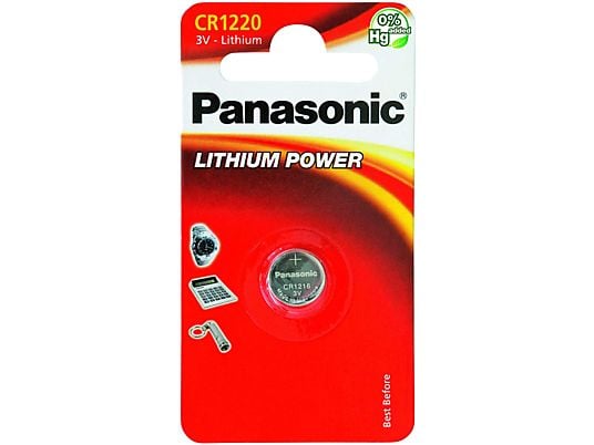 PANASONIC BATTERY Batterij CR1220 Lithium Power 3V (106010641)