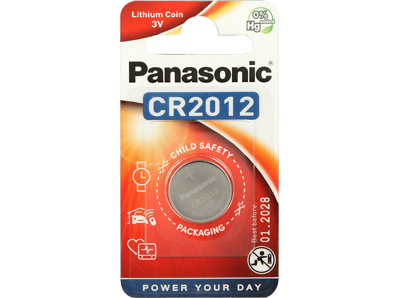 PANASONIC BATTERY Batterij CR2012 Lithium Coin 3V (106010665)
