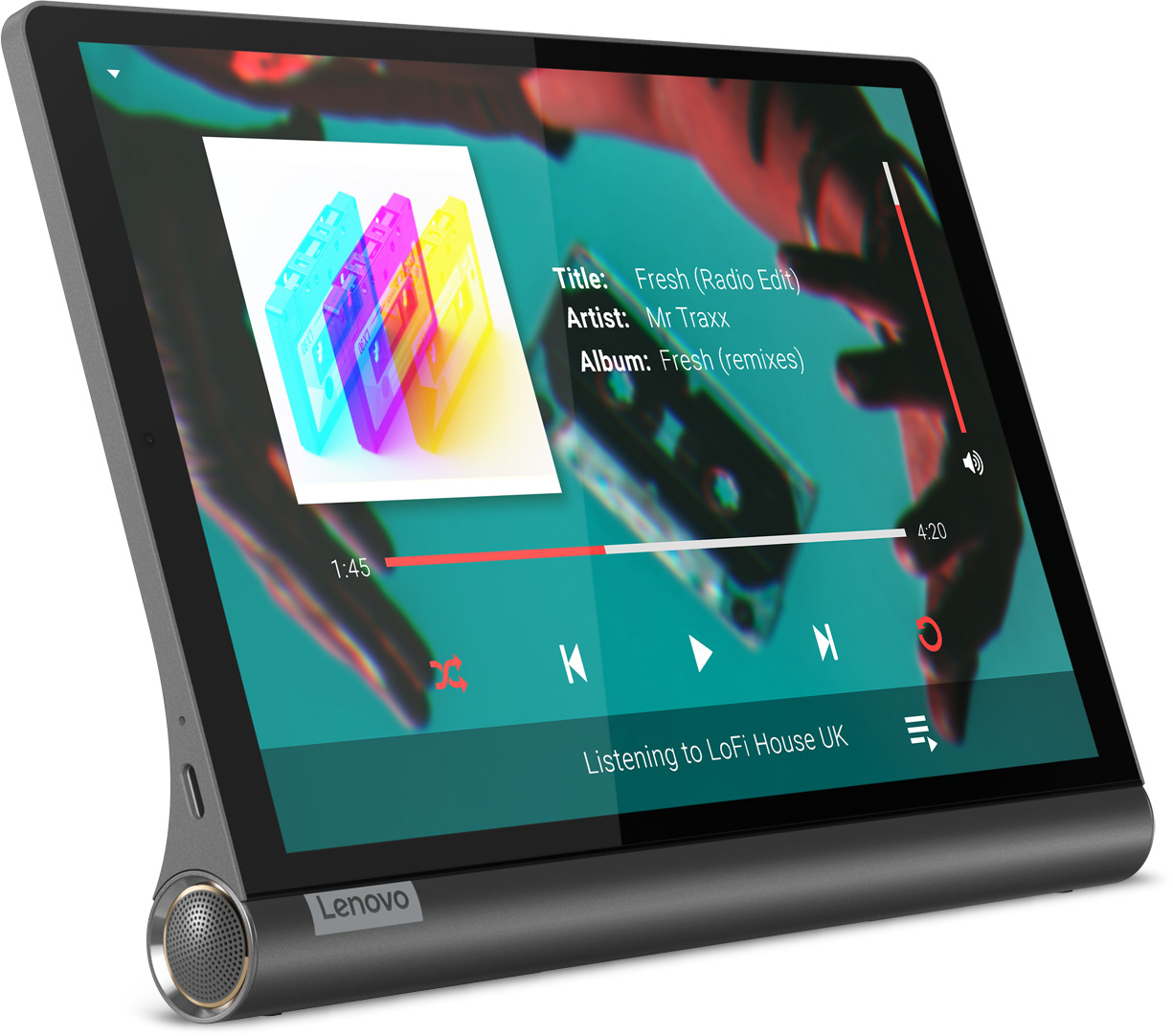LENOVO Yoga Smart Tab, Tablet, 64 GB, 10,1 Zoll, Schwarz