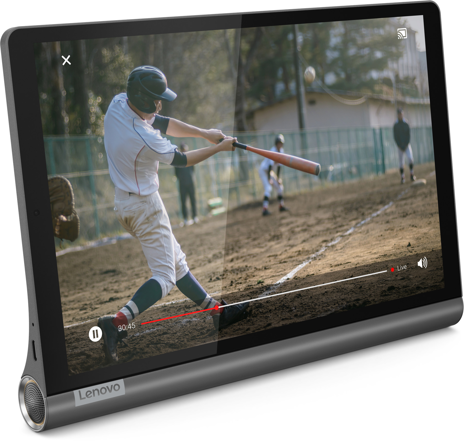 LENOVO Yoga Smart Tab, Tablet, 64 GB, 10,1 Zoll, Schwarz