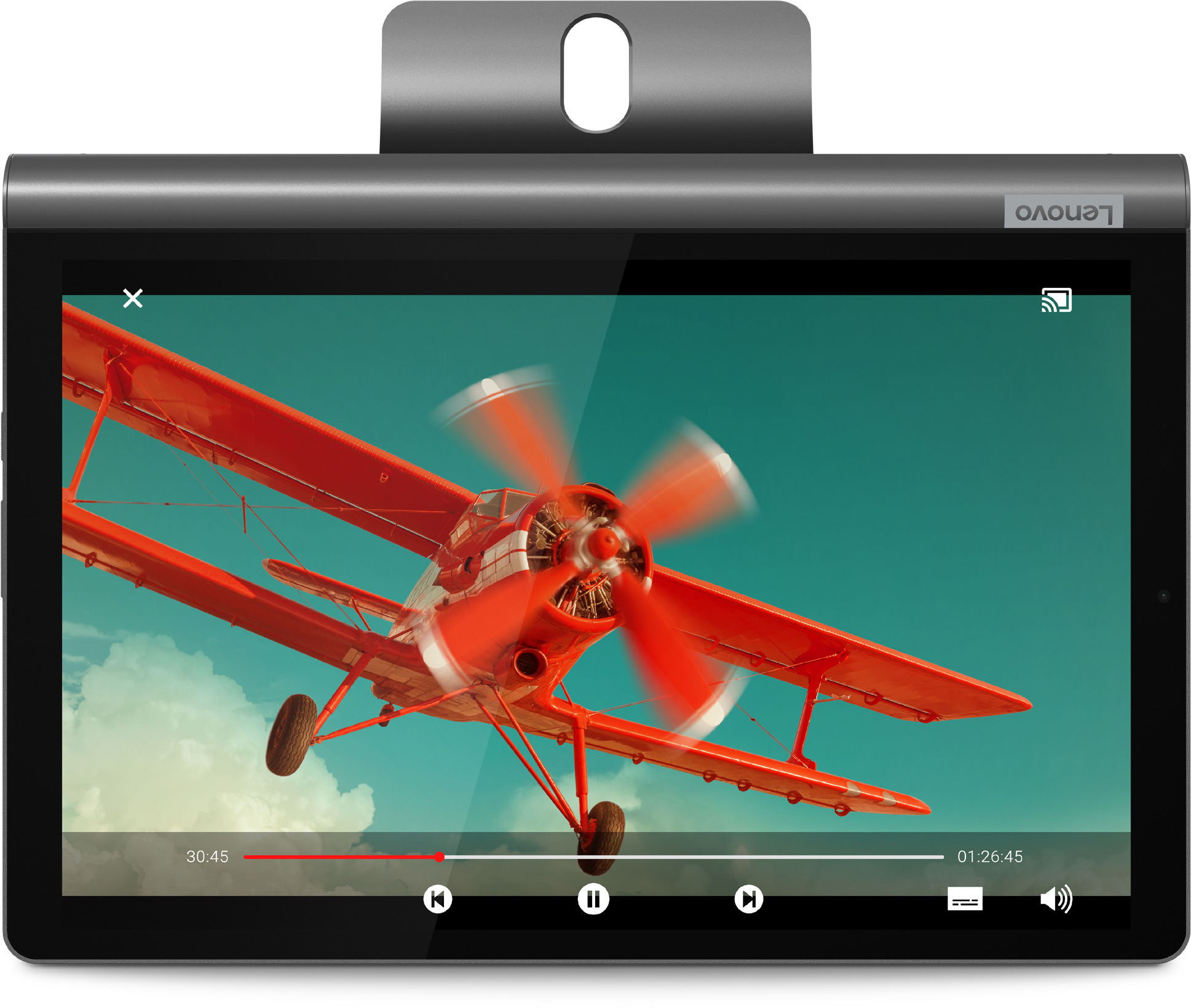 LENOVO Yoga Smart Tab, Tablet, 64 GB, 10,1 Zoll, Schwarz