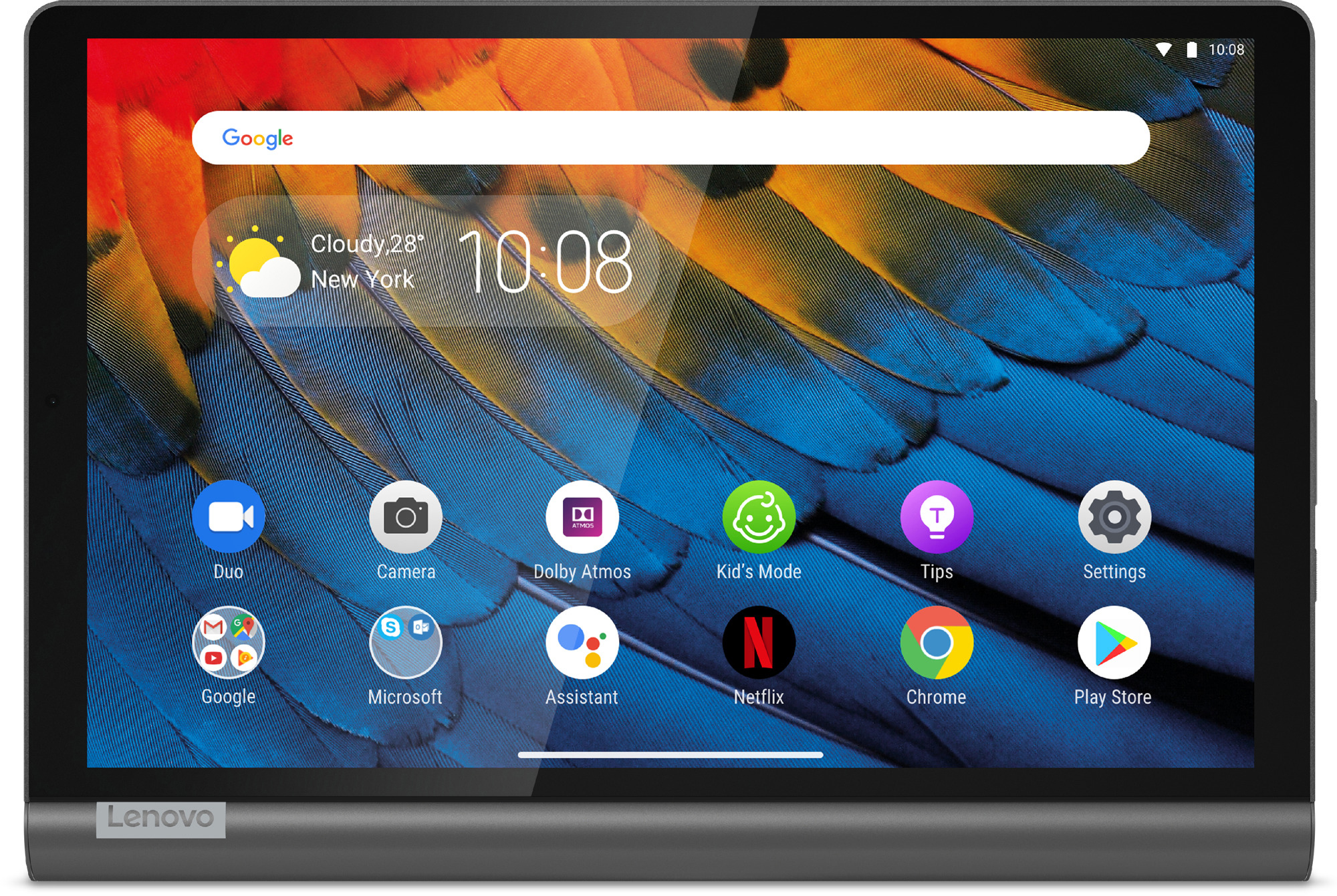 LENOVO Yoga Smart Tab, Tablet, 64 GB, 10,1 Zoll, Schwarz