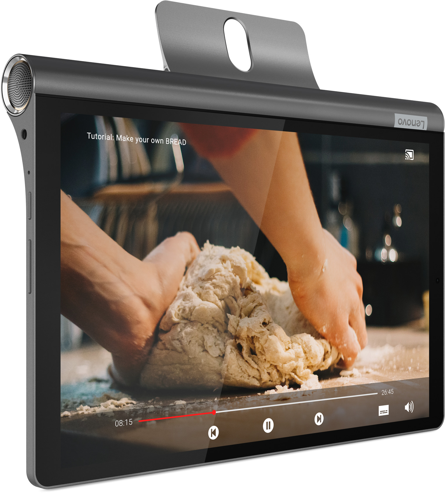 LENOVO Yoga Smart Tab, Tablet, 64 GB, 10,1 Zoll, Schwarz