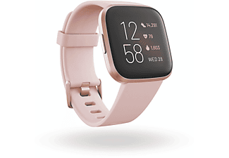 FITBIT Smartwatch Versa 2 NFC Aluminium, Gr. S&L, creme/kupferrose