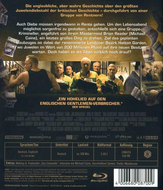 DVD-Cover mit einer Filmszene mit Männern, Text auf Deutsch und Englisch.