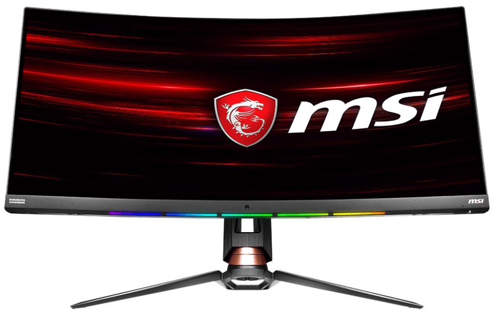 MSI Gaming Monitor Optix MPG341CQR, 34 Zoll, schwarz (9S6-3DA05T-009) 34 Zoll Gaming Monitor, QHD, 1 ms Reaktionszeit, 400 cd/m², 144 Hz, Schwarz