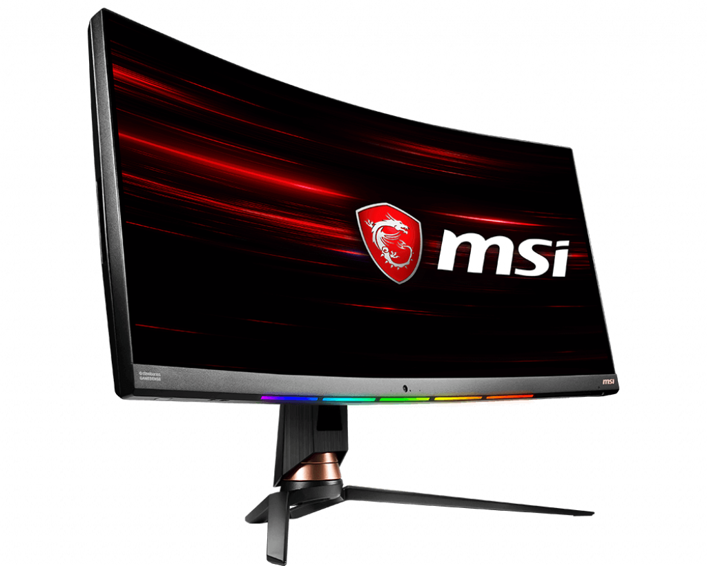 MSI Gaming Monitor Optix MPG341CQR, 34 Zoll, schwarz (9S6-3DA05T-009) 34 Zoll Gaming Monitor, QHD, 1 ms Reaktionszeit, 400 cd/m², 144 Hz, Schwarz
