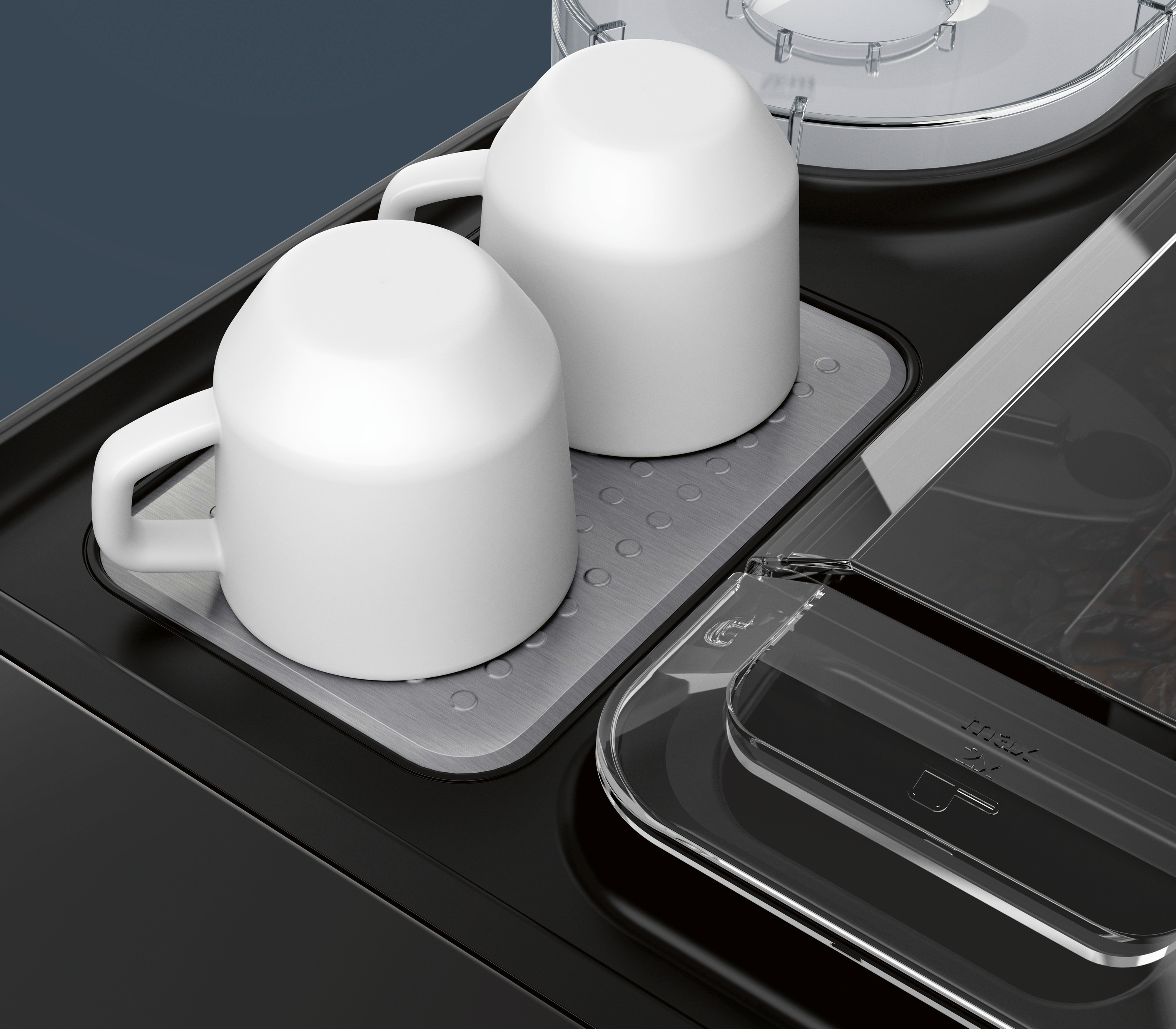 SIEMENS TQ507D02 EQ.500 integral Kaffeevollautomat Edelstahl/Weiß