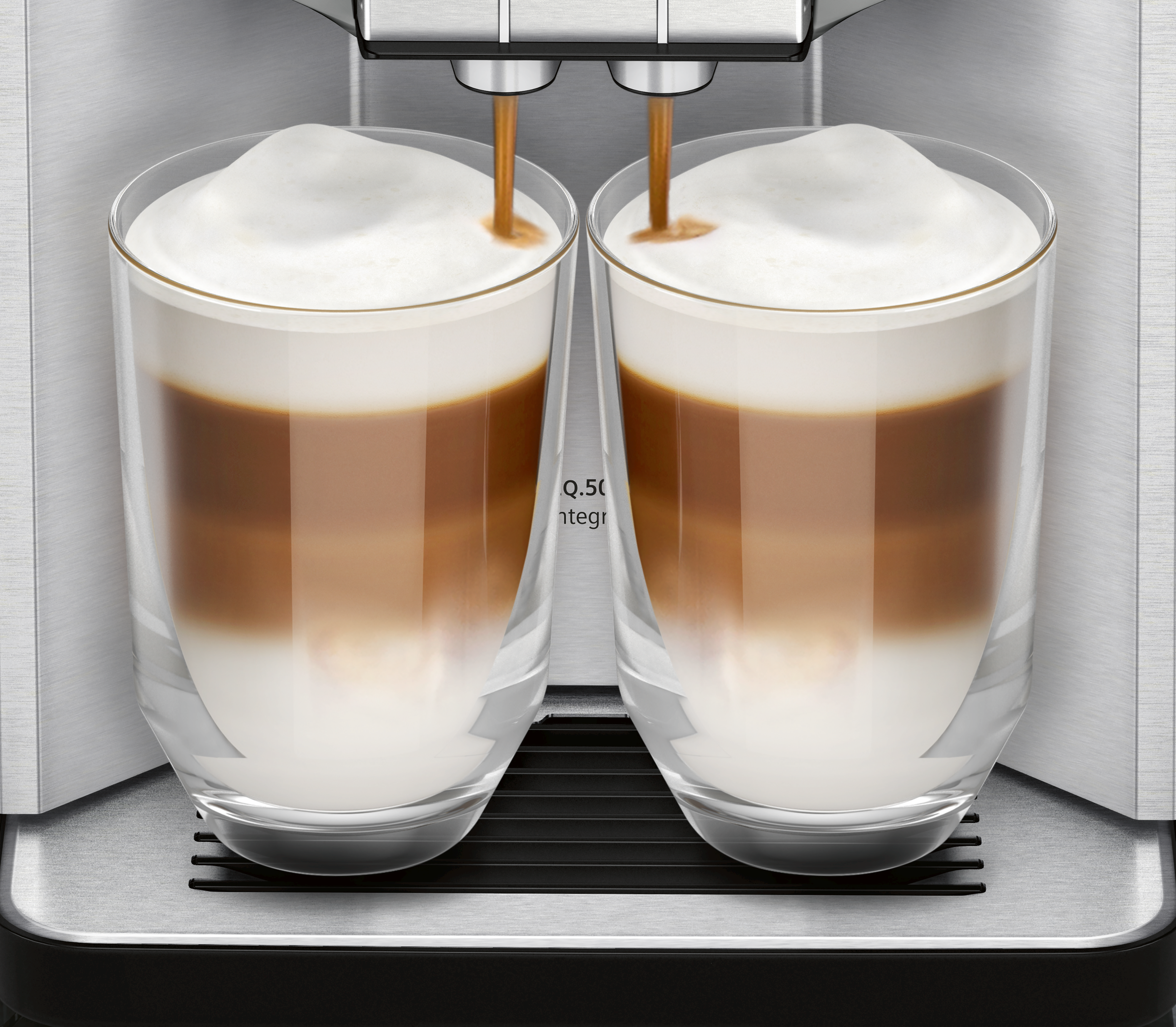 SIEMENS TQ507D02 EQ.500 integral Kaffeevollautomat Edelstahl/Weiß
