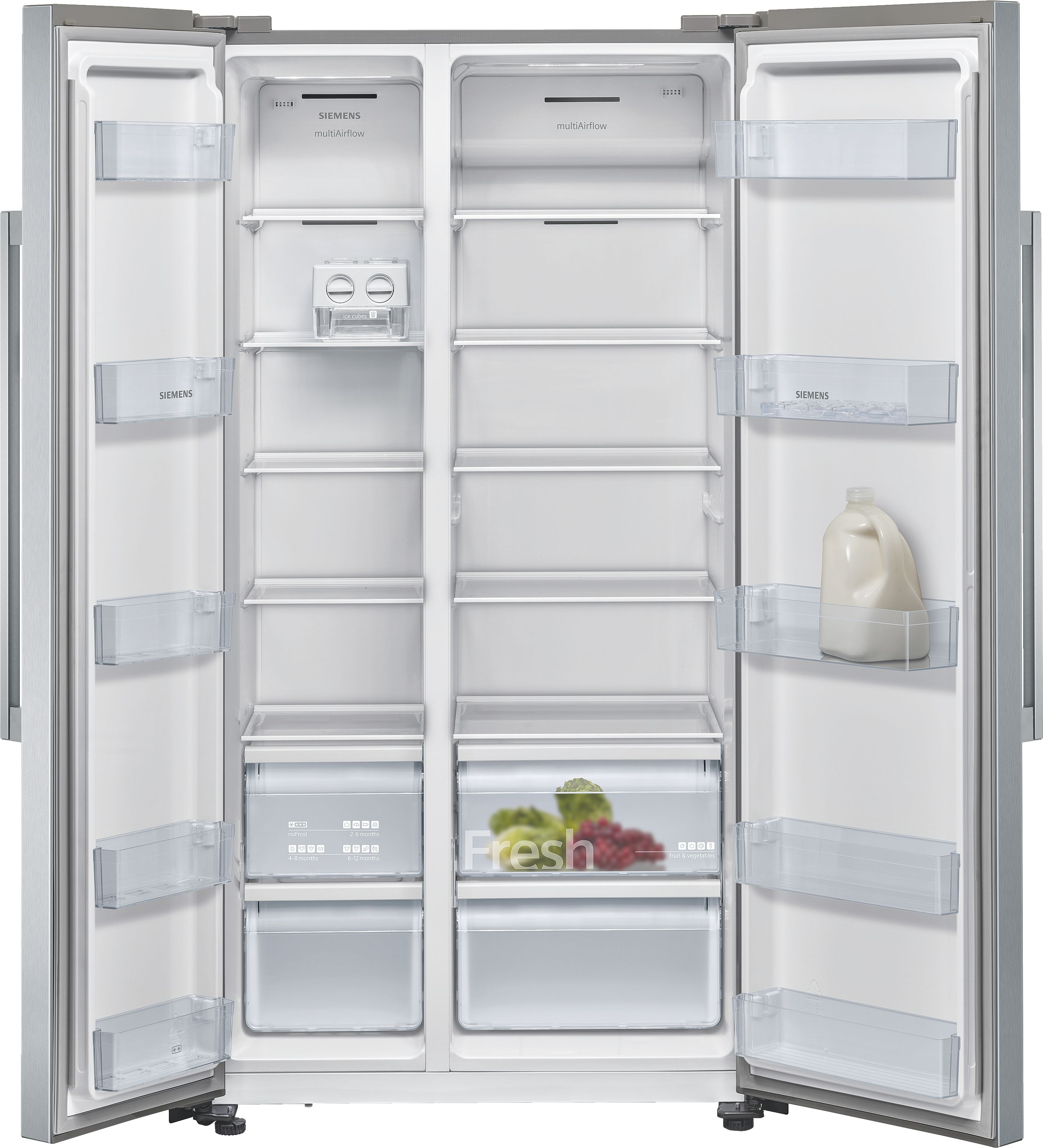SIEMENS KA93NVIFP IQ300 Side-by-Side (580 l, F, 1787 mm hoch, Inox)