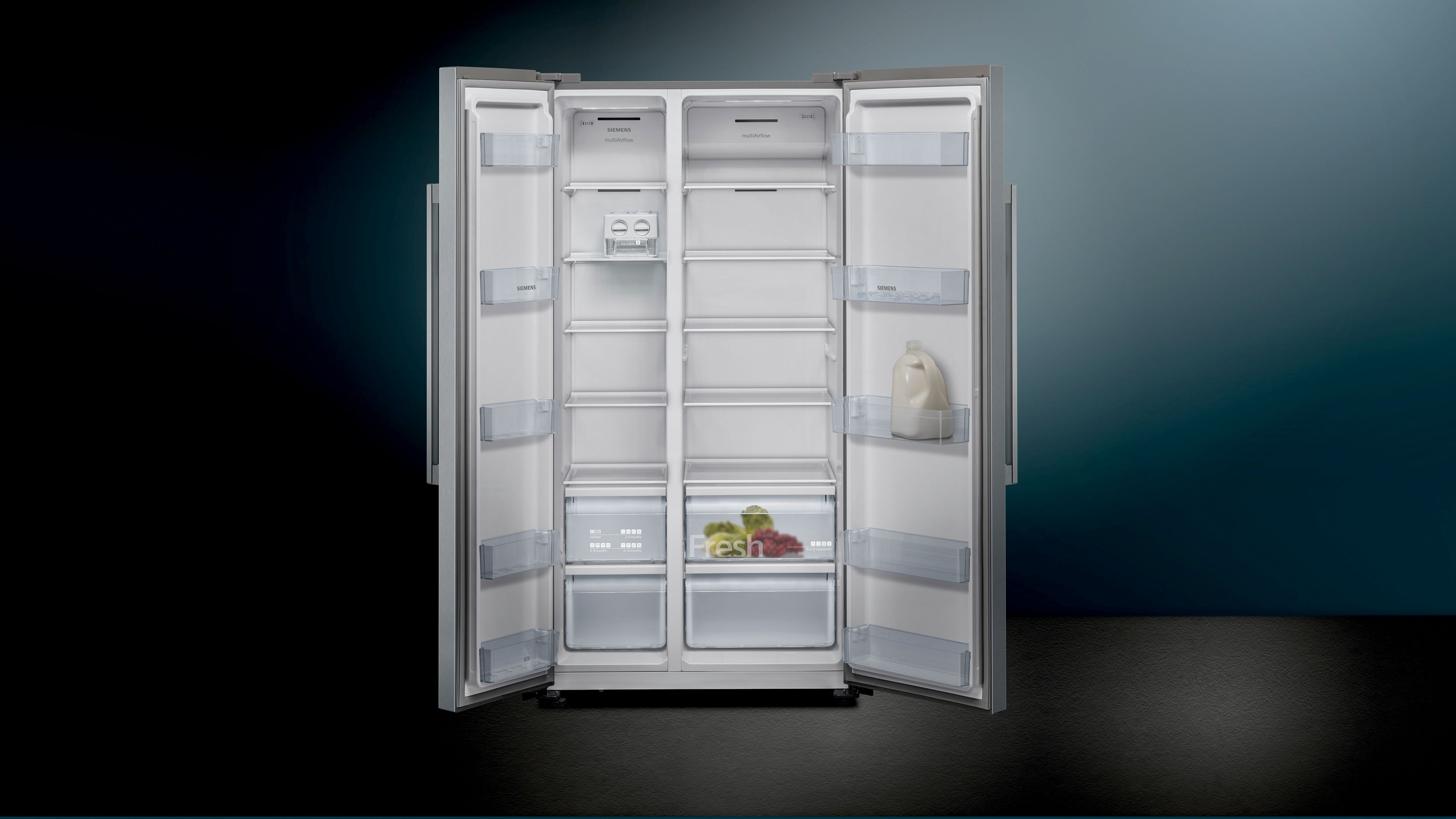 SIEMENS KA93NVIFP IQ300 Side-by-Side (580 l, F, 1787 mm hoch, Inox)