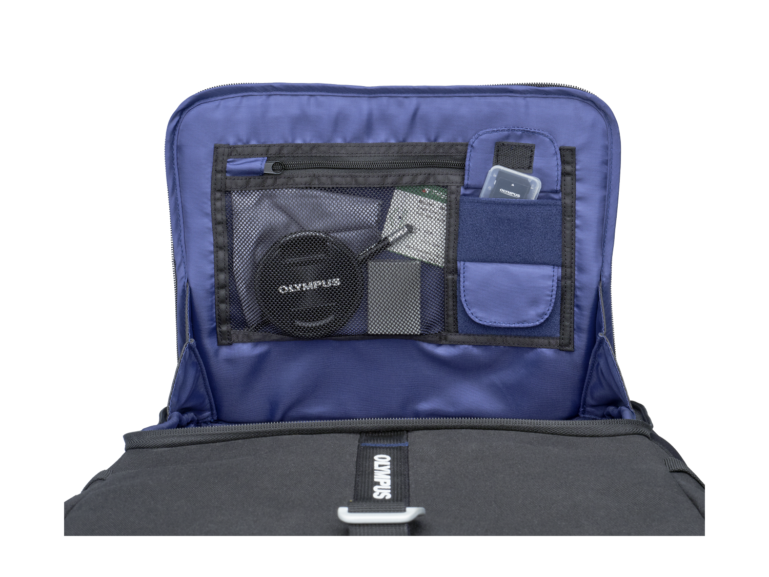 OLYMPUS Kamerarucksack für jeden Tag Kamerarucksack, Grau/Schwarz/Blau