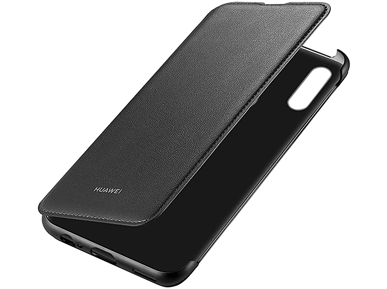 Funda - Huawei Flip Cover, Para Huawei PSmart Z, Con tapa, Negro