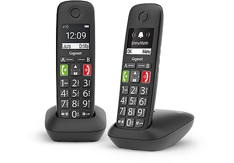 GIGASET E290 DUO Schnurloses Telefon Schnurloses Telefon in Schwarz ( Mobilteile: 2) kaufen | SATURN