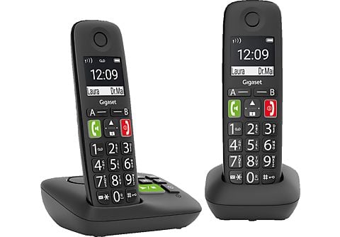 GIGASET E290A DUO Schnurloses Telefon Schnurloses Telefon in Schwarz ( Mobilteile: 2) kaufen | SATURN