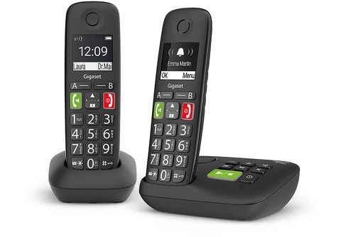 GIGASET E290A DUO Schnurloses Telefon Schnurloses Telefon in Schwarz  (Mobilteile: 2) kaufen | SATURN