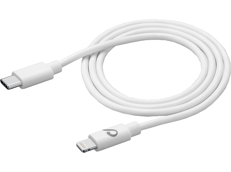 CELLULAR LINE Power Cable 60 cm - USB-C auf Lightning Datenkabel (Weiss)
