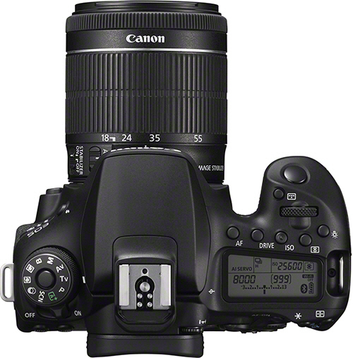 CANON EOS 90D Kit Spiegelreflexkamera, 32,5 Megapixel, 18-55mm Objektiv (EF-S, IS II, STM), Touchscreen Display, WLAN, Schwarz