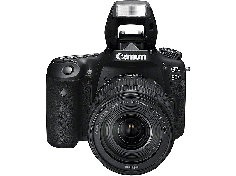 CANON EOS 90D Kit Spiegelreflexkamera, 32,5 Megapixel, 18-135mm