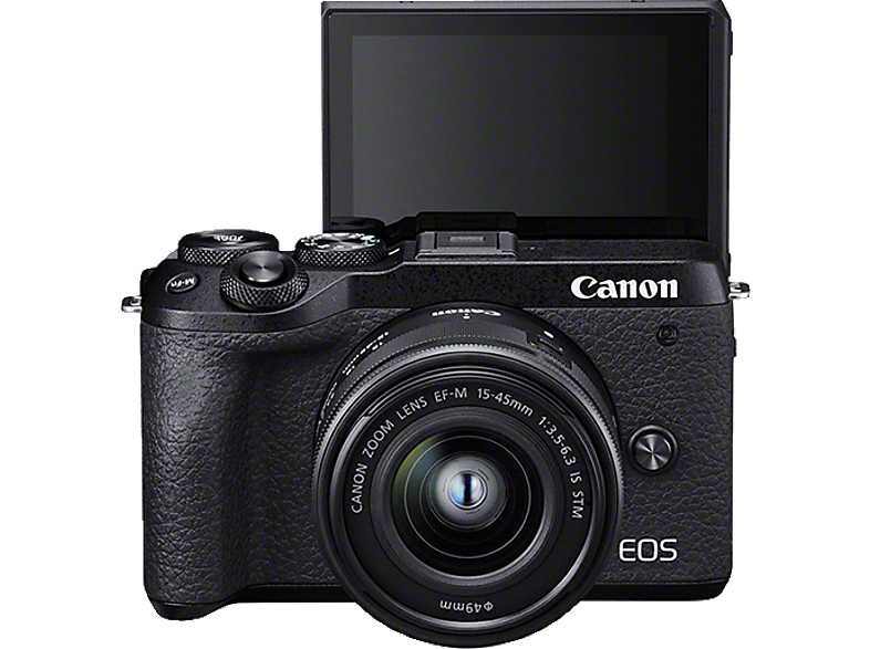 Systemkamera CANON EOS M6 Mark II Body Systemkamera mit Objektiv 15-45 ...