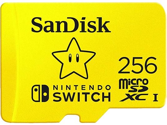 SANDISK Nintendo Switch - MIC-SDX Extreme 256GB - Speicherkarte (Gelb)