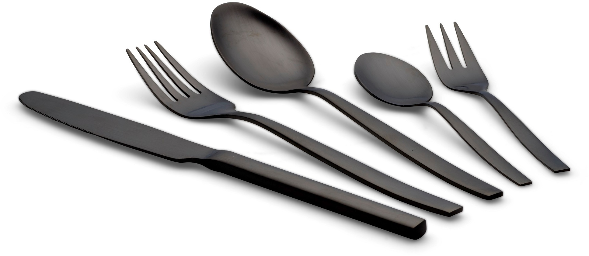 ECHTWERK EW-BS-3055S Positano Black Edition 30-tlg. Besteck-Set Schwarz