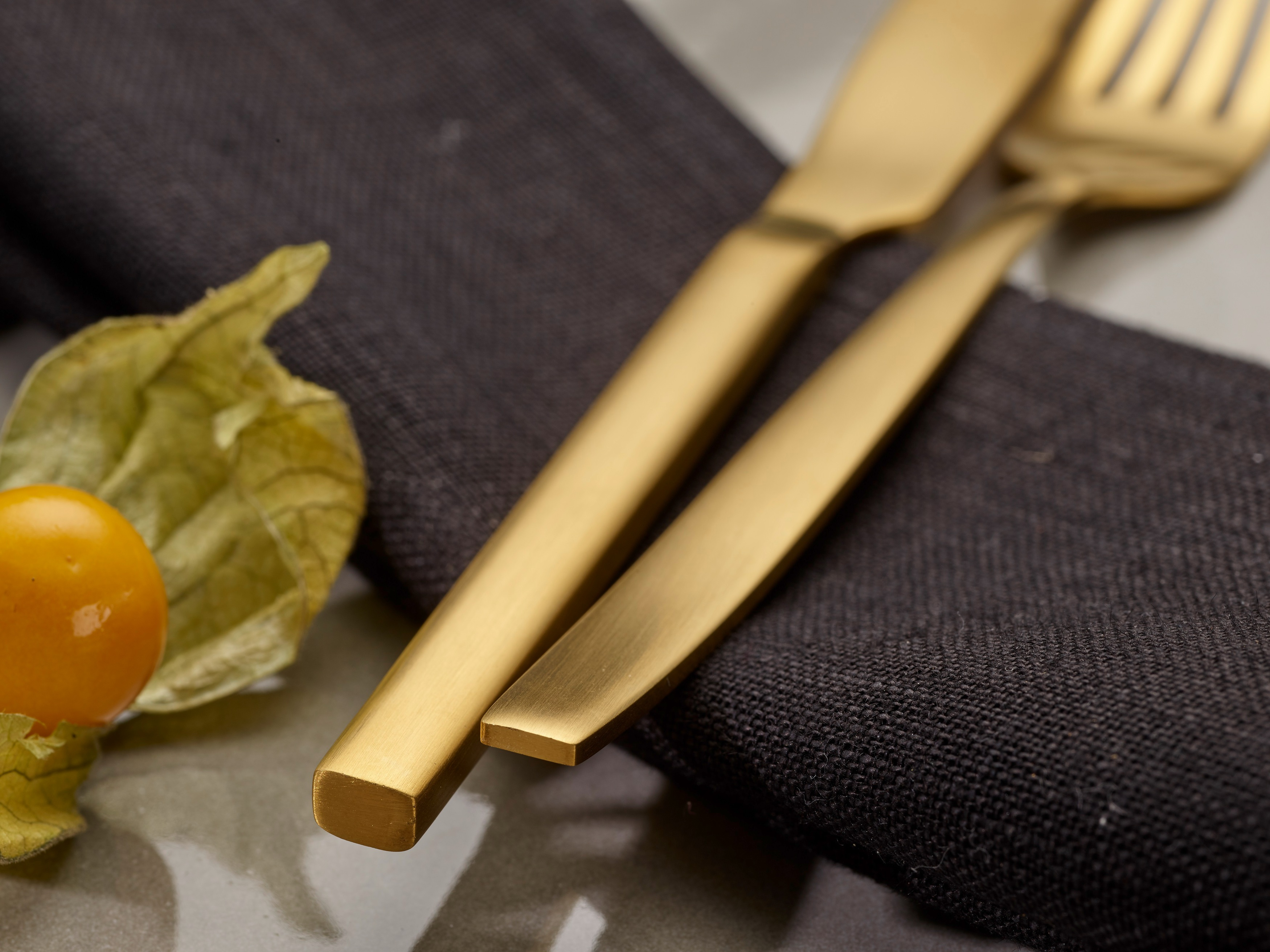 ECHTWERK EW-BS-3075G Positano Gold Edition 30-tlg. Besteck-Set Gold