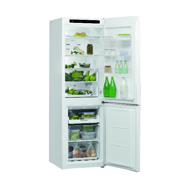 Frigorífico combi - Whirlpool W7 821I W, 338 l, Total No Frost, 191.2 cm, Display interior, 40 dB,  Blanco