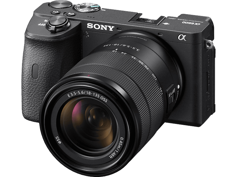 SONY Alpha 6600 Kit (ILCE-6600M) Systemkamera mit Objektiv 18-135 mm, 7,6 cm Display Touchscreen, WLAN