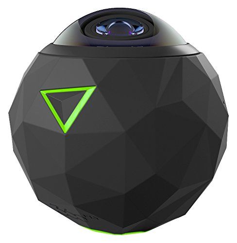 Cámara deportiva - NK 360Fly 4K, Sensor CMOS 12 MP, Vídeo 4K 360º, Zoom digital 4x, Wi-Fi, IP67, Negro