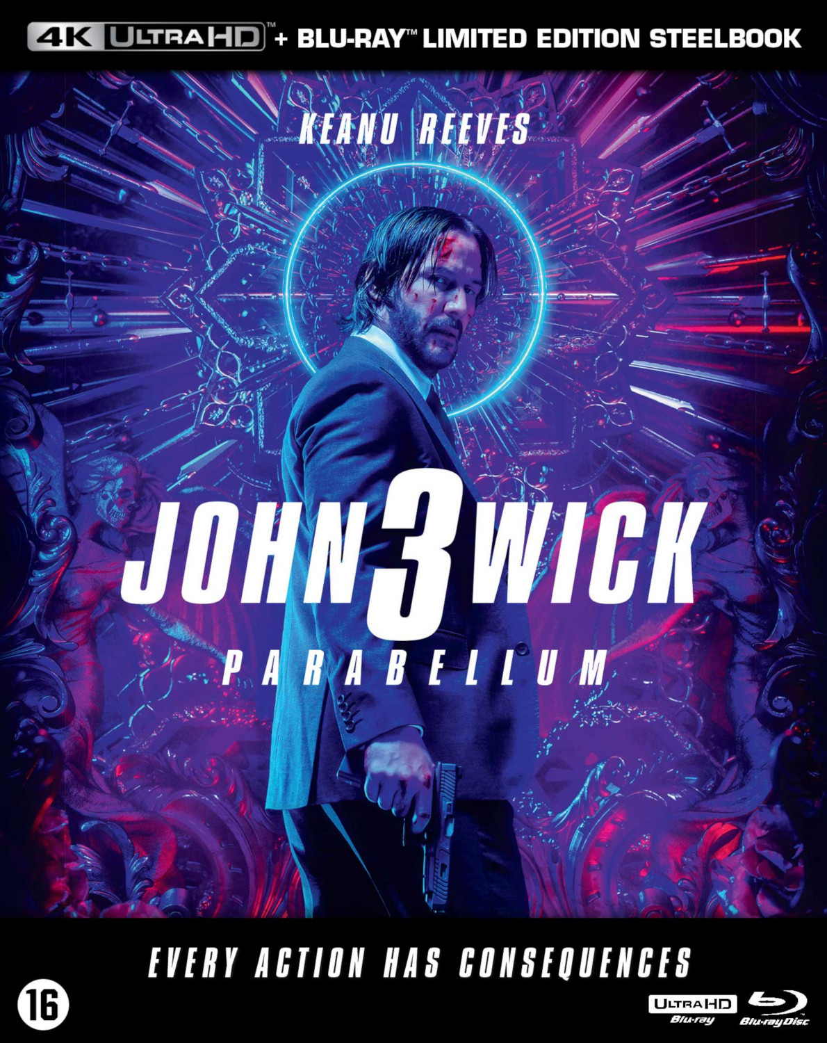 John Wick 3 filmposter met Keanu Reeves.