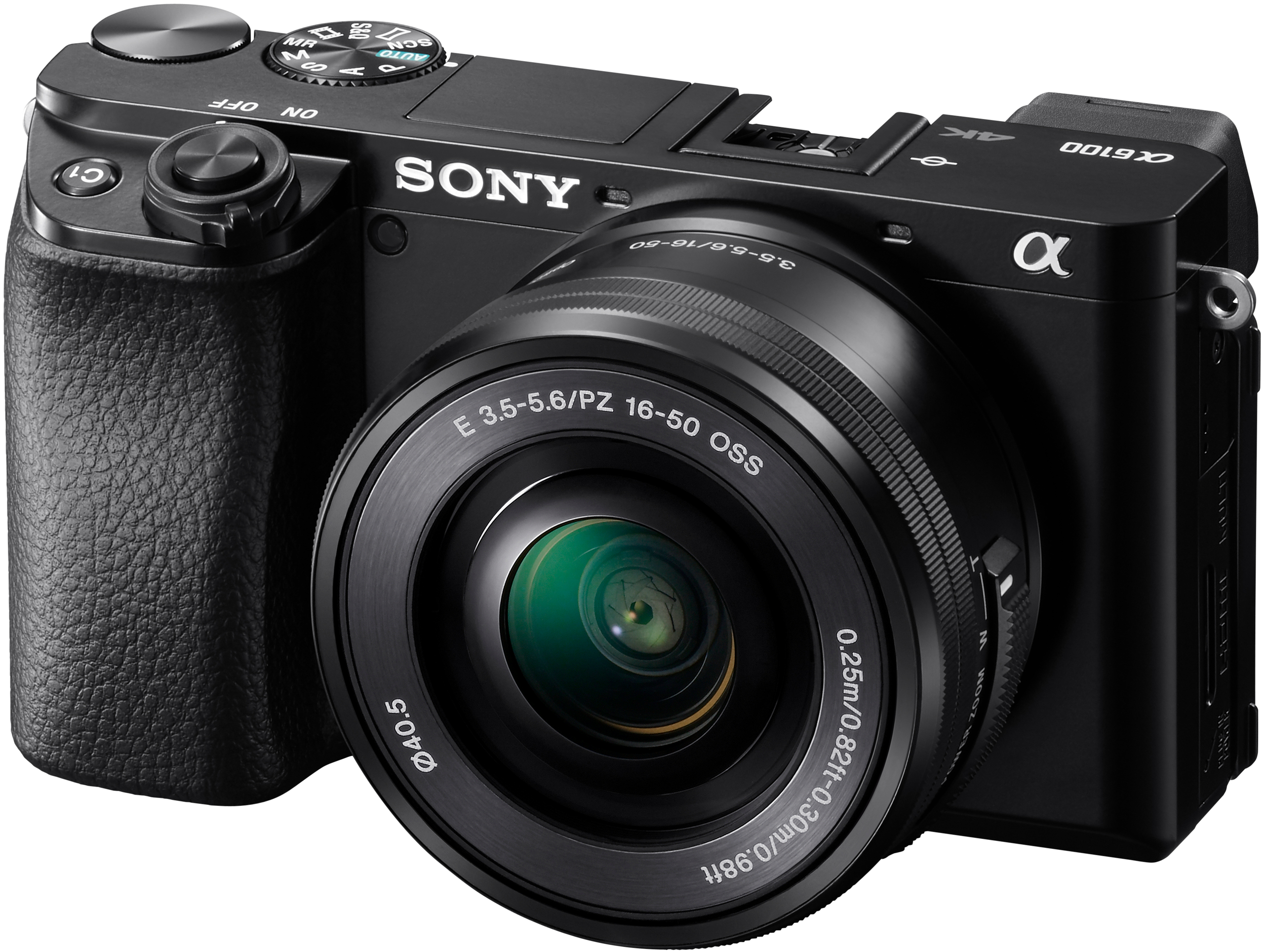 Systemkamera Objektiv WLAN Alpha Touchscreen, SONY cm mit Display 7,6 mm, Kit (ILCE-6100L) 6100 16-50