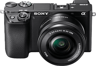 SONY Alpha 6100 Kit (ILCE-6100L) Systemkamera  mit Objektiv 16-50 mm , 7,6 cm Display Touchscreen, WLAN