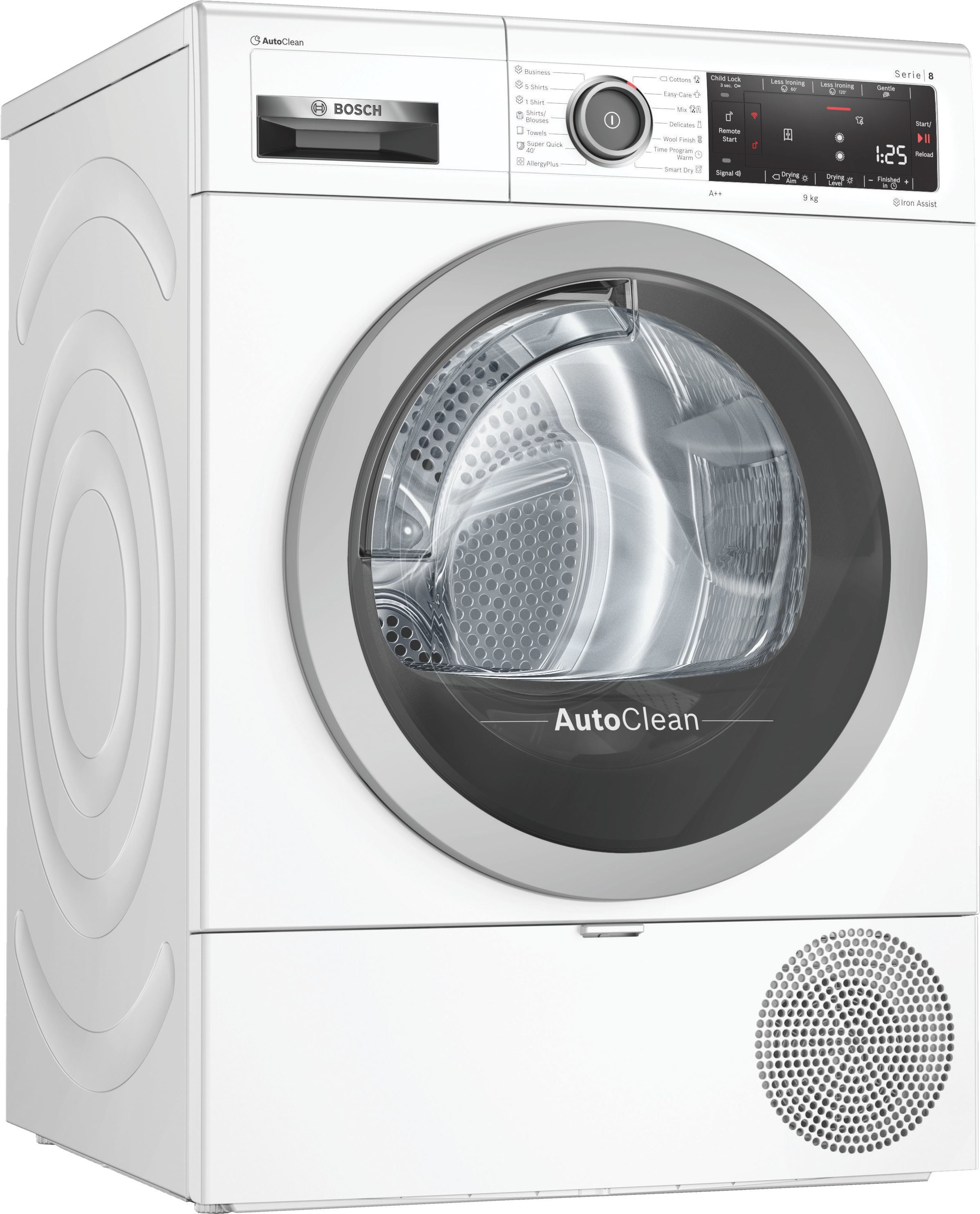 BOSCH WTX87KH1BY Serie8 Hőszivattyús kondenzációs szárítógép