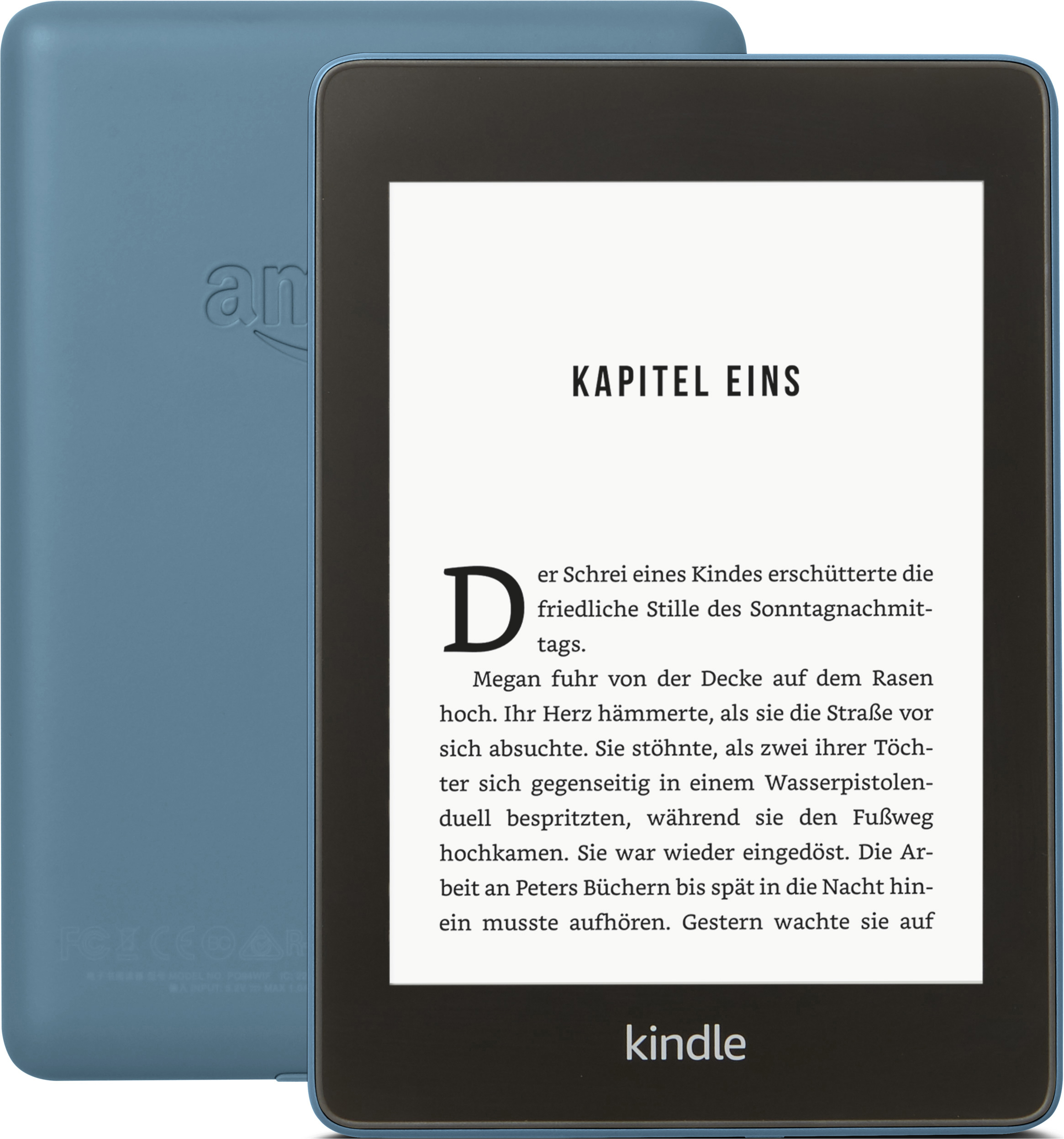 KINDLE Paperwhite, wasserfest, 6 Zoll (15 cm) großes hochauflösendes Display - 8 GB (mit Spezialangeboten, mit Werbung)  8 GB eBook Reader Dunkelblau