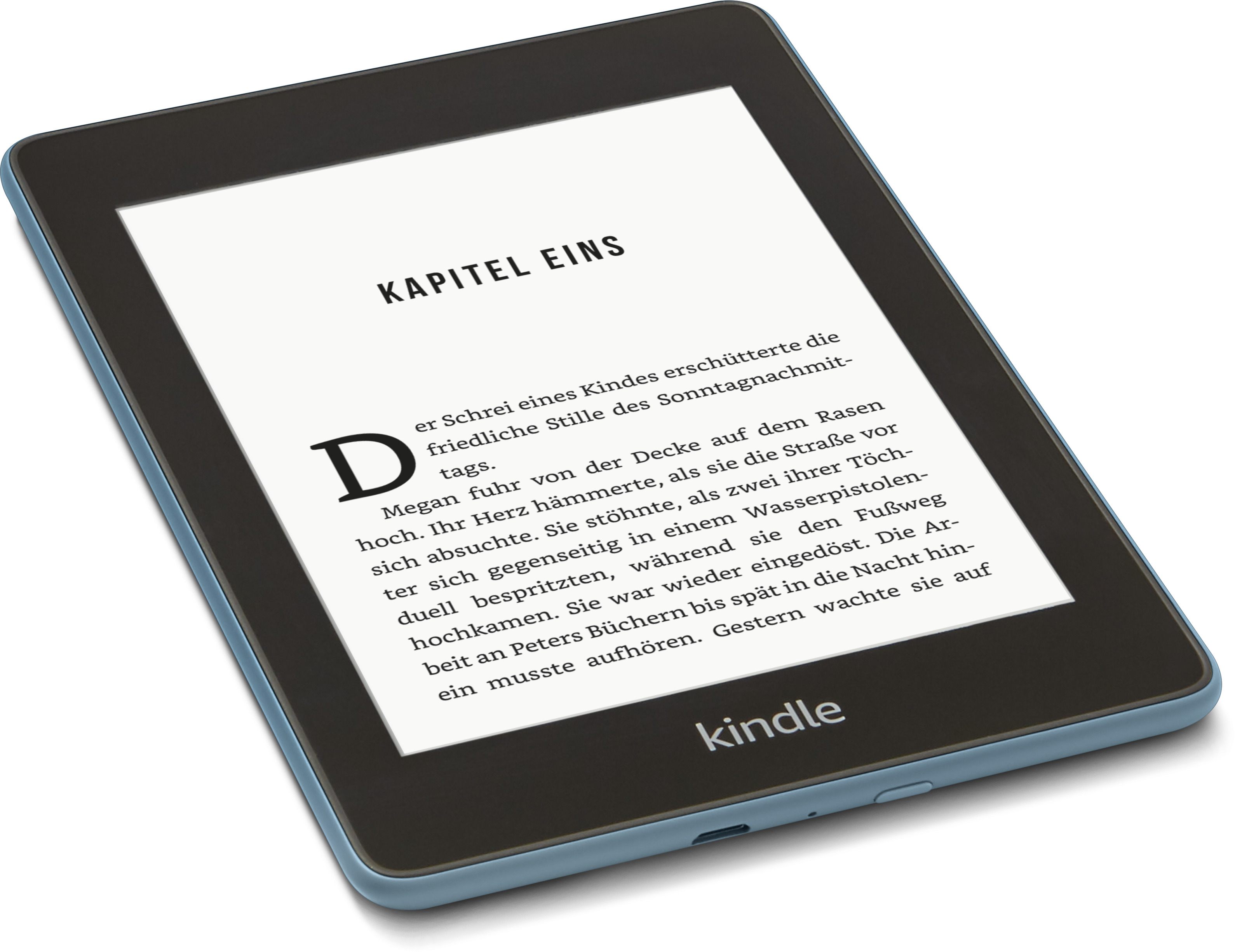KINDLE Paperwhite, wasserfest, 6 Zoll (15 cm) großes hochauflösendes Display - 8 GB (mit Spezialangeboten, mit Werbung)  8 GB eBook Reader Dunkelblau