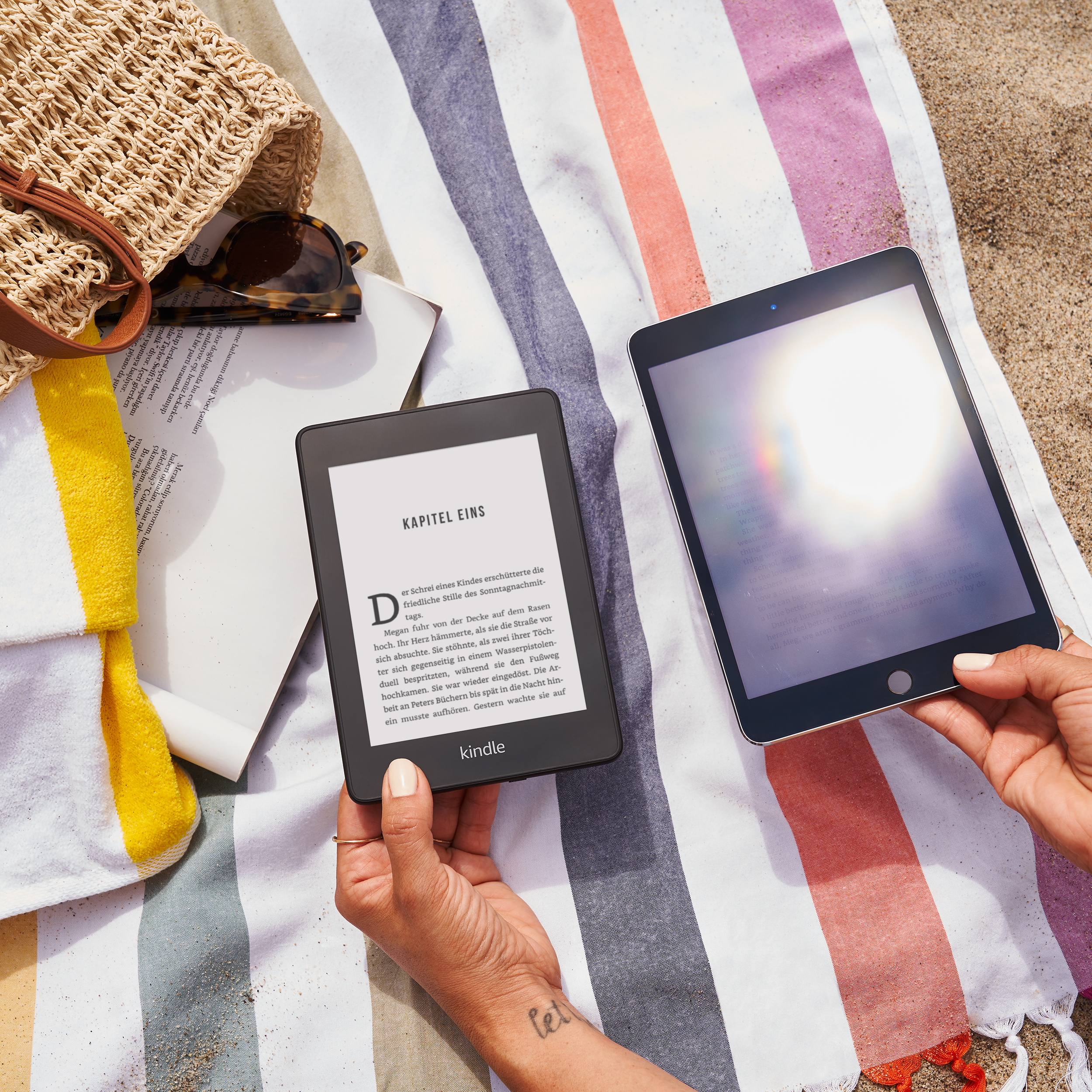 KINDLE Paperwhite, wasserfest, 6 Zoll (15 cm) großes hochauflösendes Display - 8 GB (mit Spezialangeboten, mit Werbung)  8 GB eBook Reader Dunkelblau