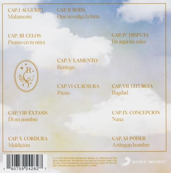 Rückseite einer CD mit Text über Songs und einem Logo.