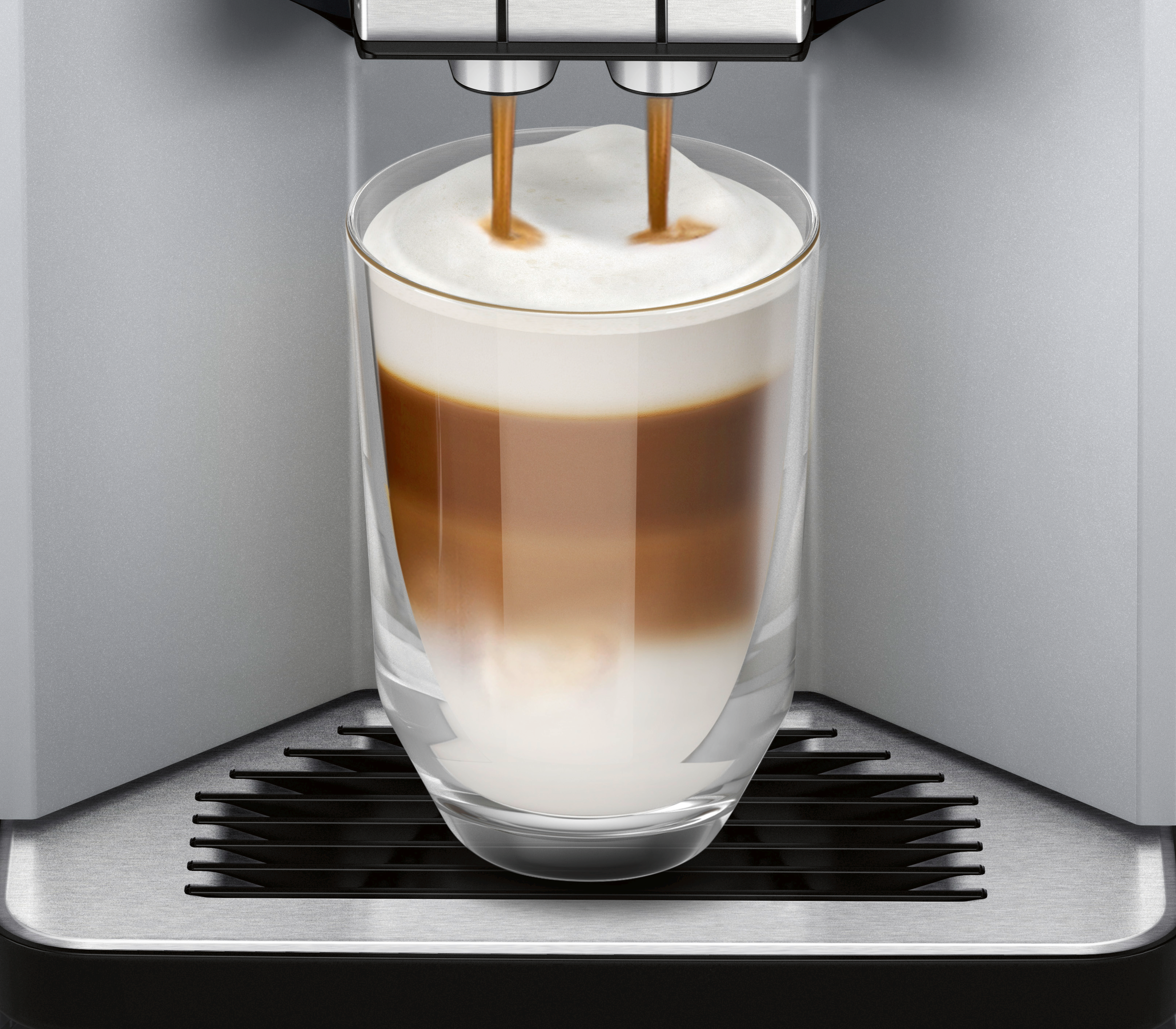 SIEMENS TQ503D01 EQ.500 Integral Kaffeevollautomat Silber/Schwarz