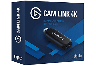 Capturadora de vídeo - Elgato Cam Link 4K 10GAM9901, USB, HDMI, Negro