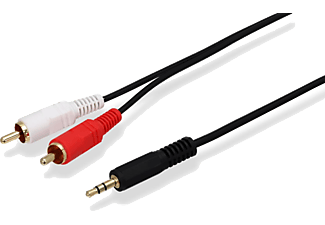 HP 1.5M 3.5mm AUX 2RCA Dönüştürücü Kablo Siyah