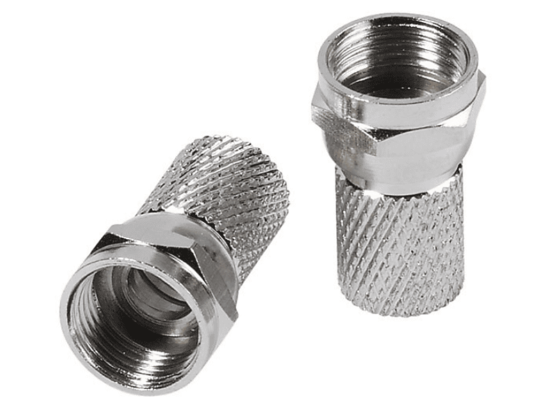Vivanco 44021 F-Stecker, 8mm, 2 Stk.