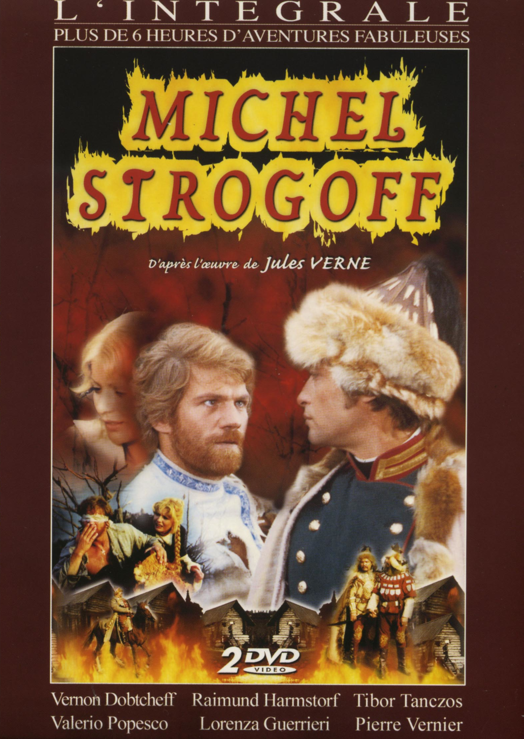 Jaquette DVD de 'Michel Strogoff'. Montre des acteurs en costume.