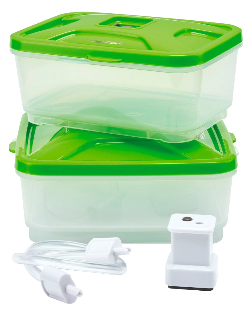 TEFAL XA258010 vákuumos ételtartó dobozkészlet zöld