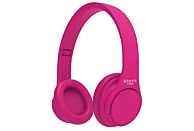 Auriculares inalámbricos - Vieta Pro Wave, De diadema, Bluetooth, Hasta 12 horas, Micrófono, Rosa