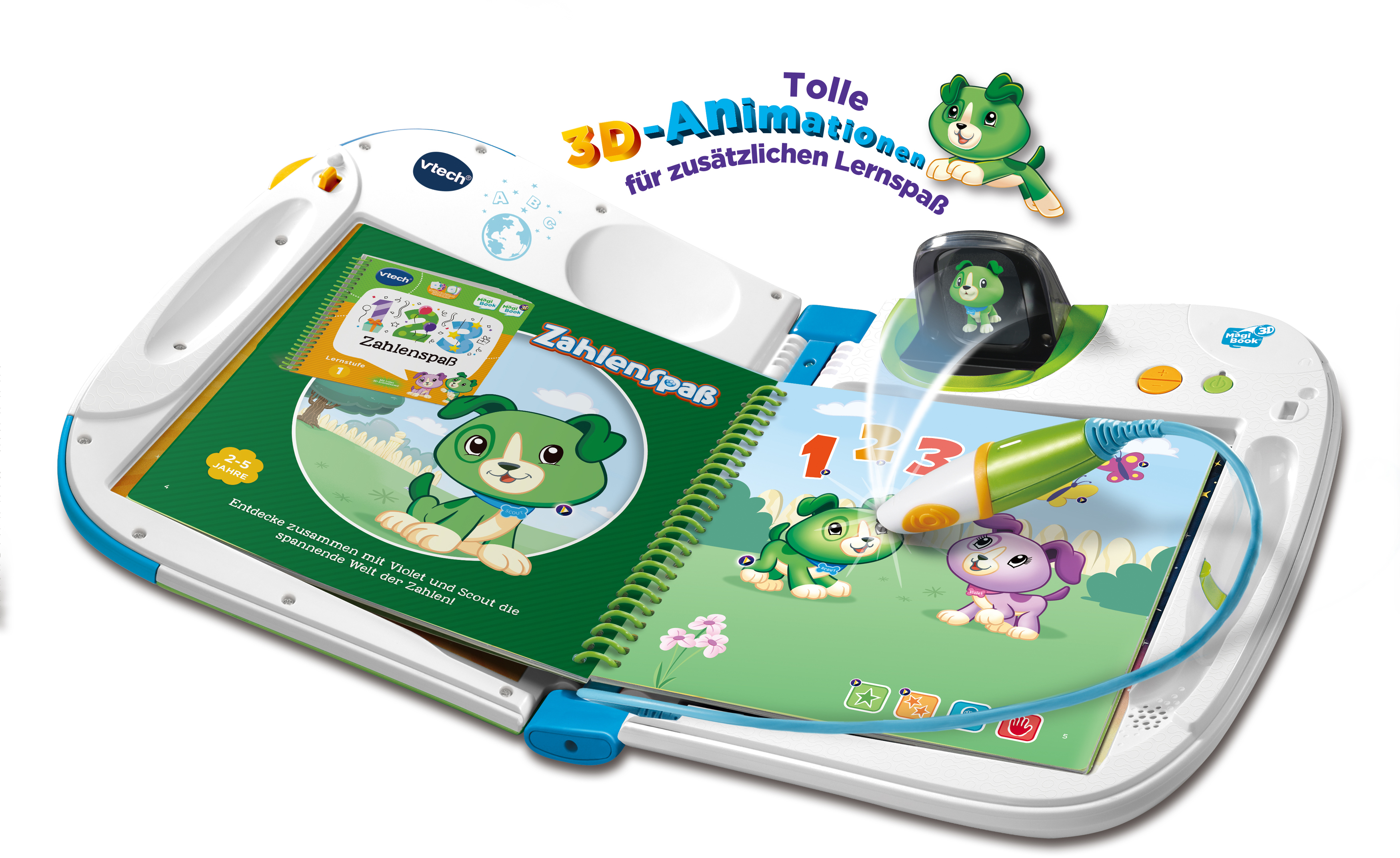 VTECH MagiBook 3D Lernbuchsystem, Mehrfarbig