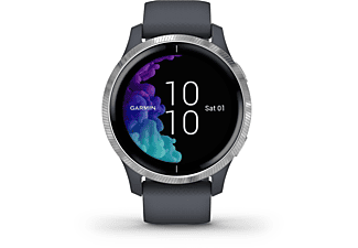 GARMIN Smartwatch Venu, silber/granitblau (010-02173-02)