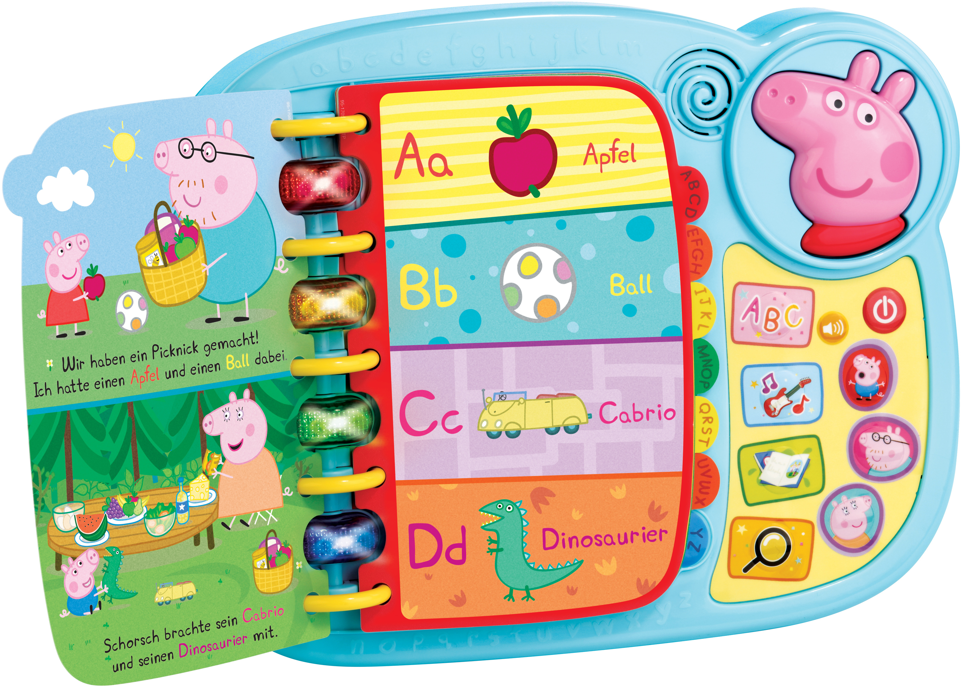 VTECH Peppas ABC-Buch Kleinkindspielzeug, Mehrfarbig